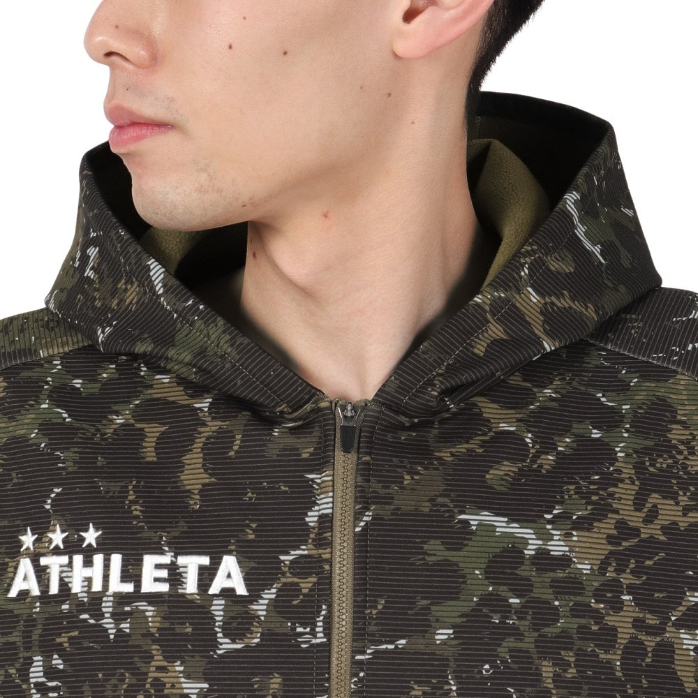 アスレタ（ATHLETA）（メンズ）サッカー フットサルウェア 防風スウェット ZIP パーカー 3389 BEG