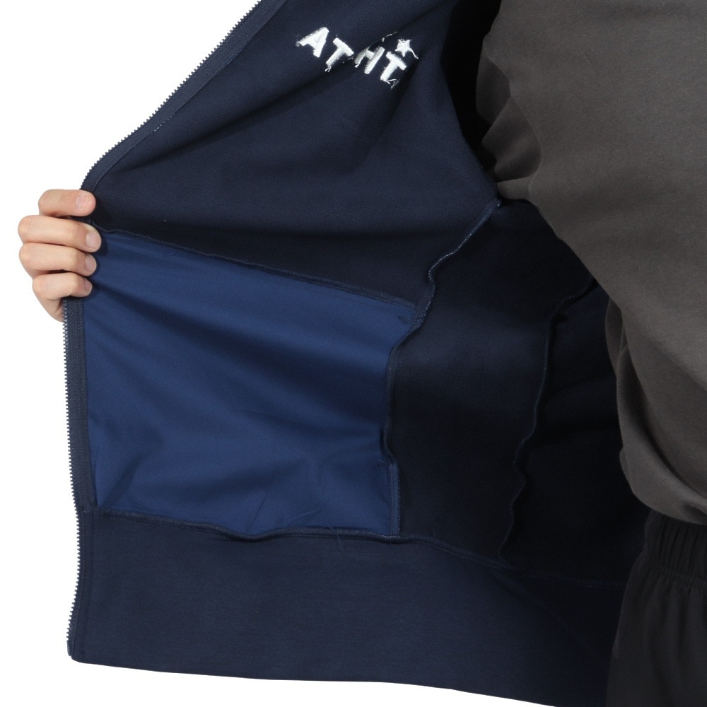 アスレタ（ATHLETA）（メンズ）サッカー フットサルウェア 防風スウェット ジップパーカー 3389 NVY