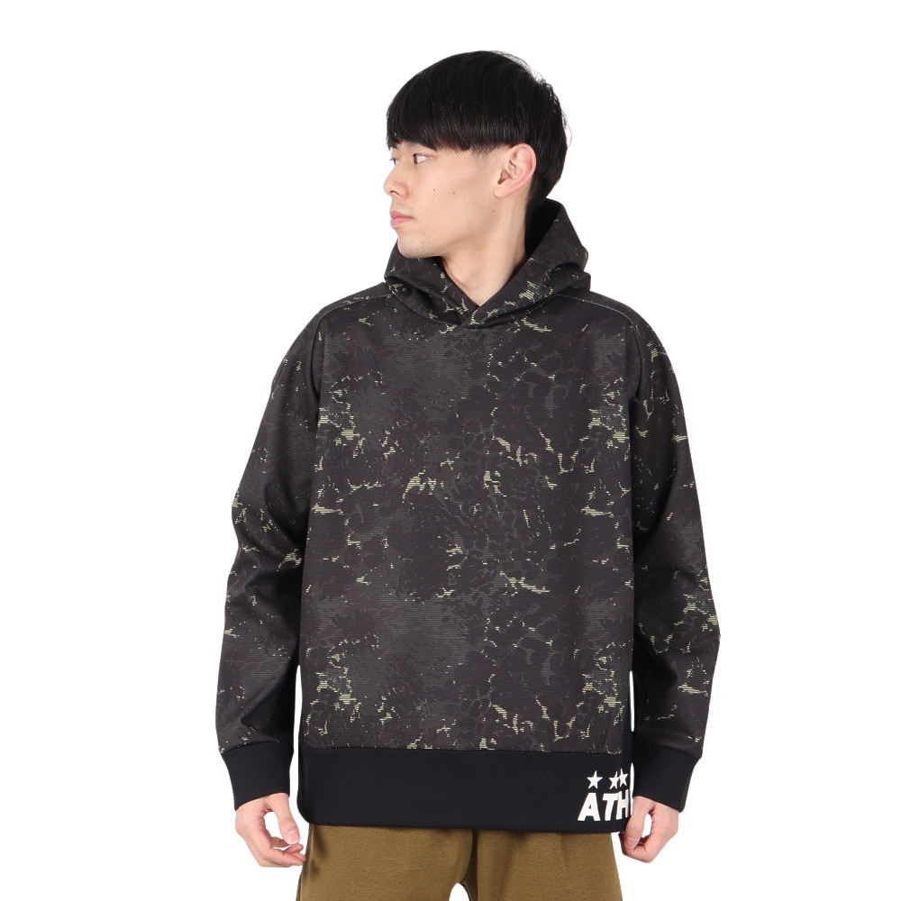 アスレタ（ATHLETA）（メンズ）サッカー フットサルウェア 防風スウェットパーカー 3390 BLK