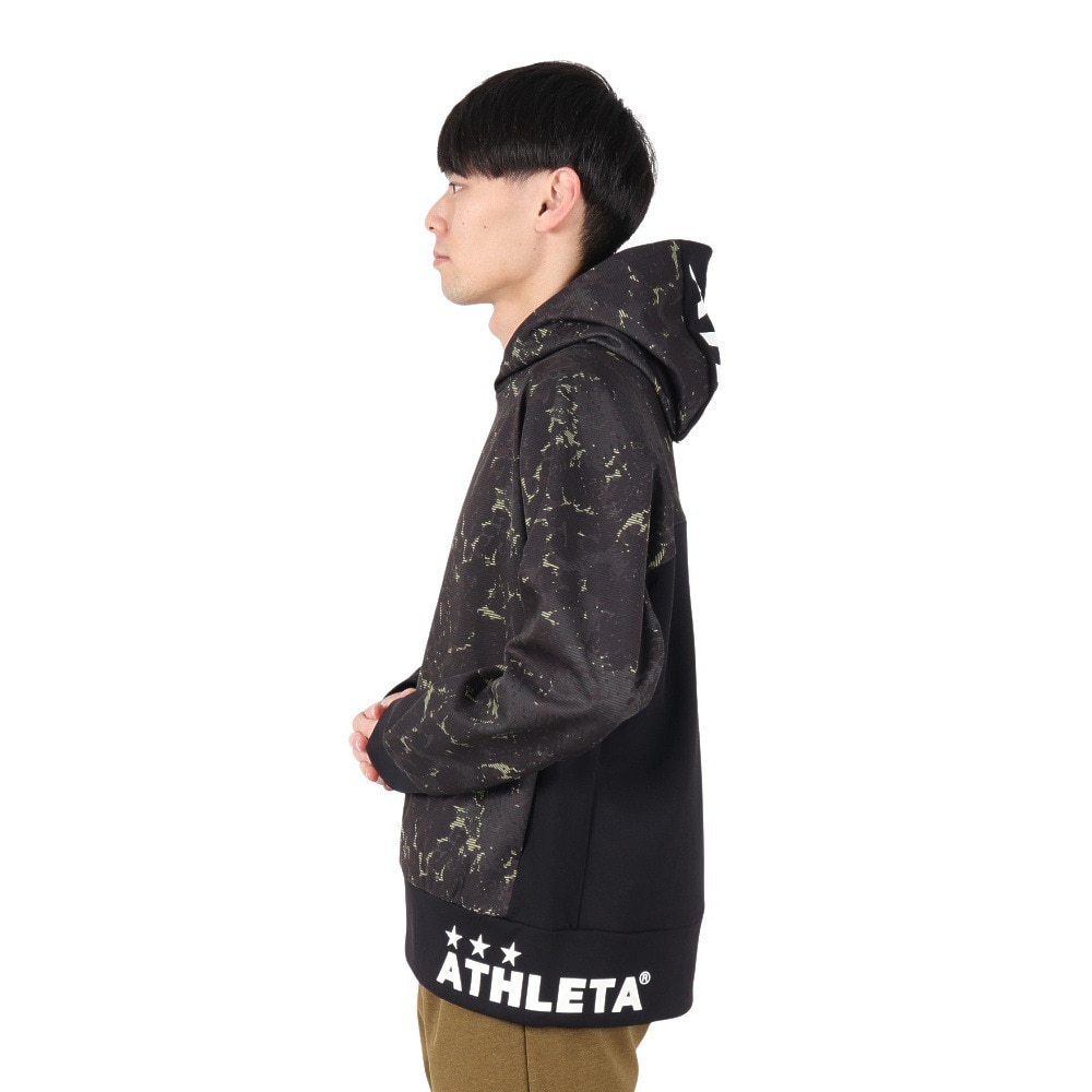 アスレタ（ATHLETA）（メンズ）サッカー フットサルウェア 防風スウェットパーカー 3390 BLK