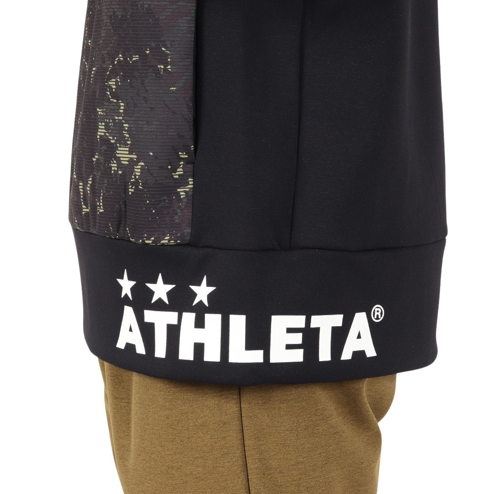 アスレタ（ATHLETA）（メンズ）サッカー フットサルウェア 防風スウェットパーカー 3390 BLK