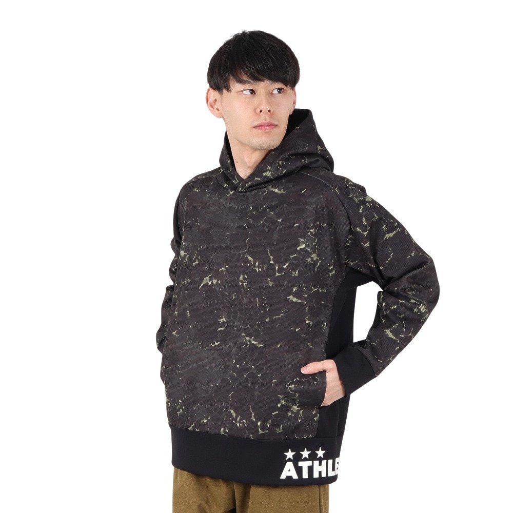 アスレタ（ATHLETA）（メンズ）サッカー フットサルウェア 防風スウェットパーカー 3390 BLK