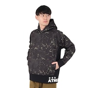 (メンズ)サッカー フットサルウェア 防風スウェットパーカー 3390 BLK