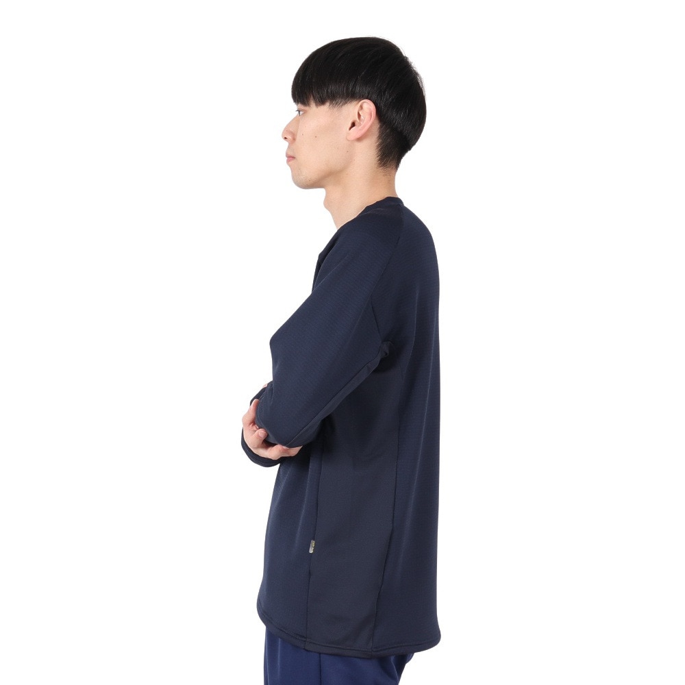 アスレタ（ATHLETA）（メンズ）サッカー フットサルウェア グリッド起毛トレーニングシャツ 4160 NVY