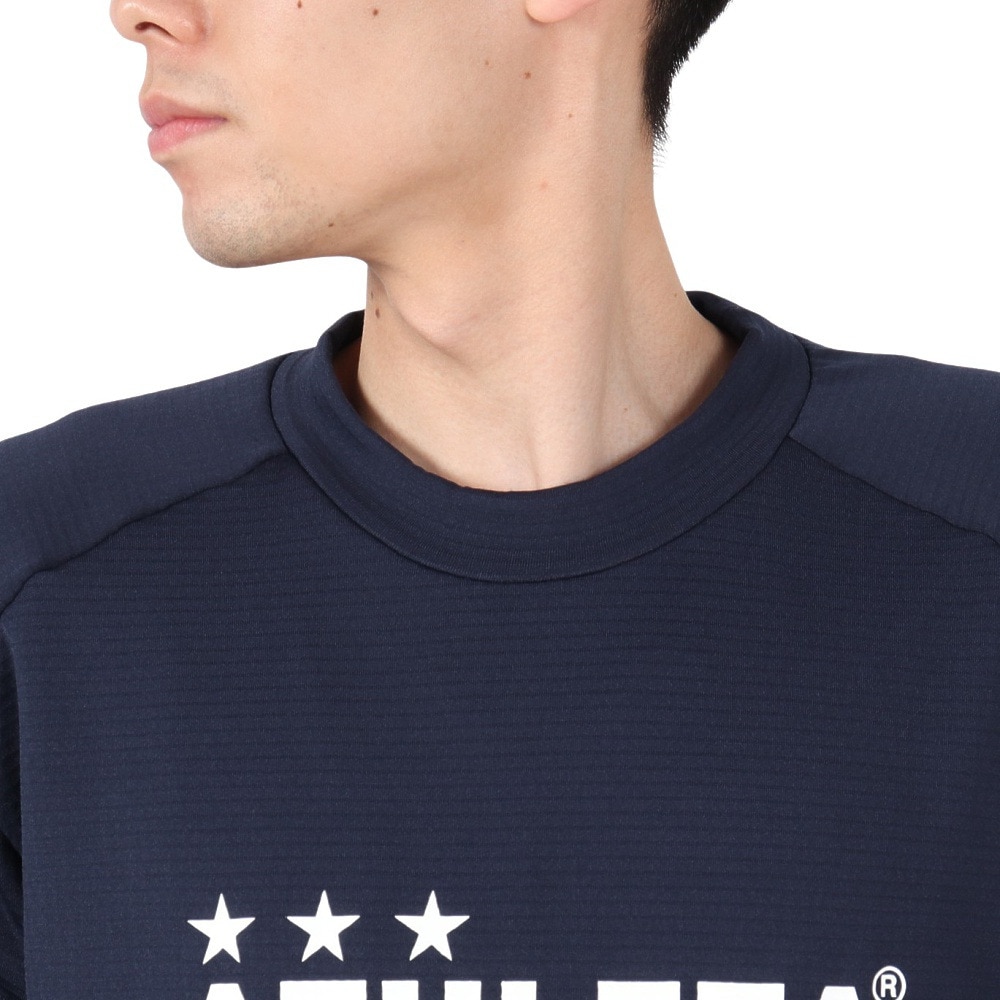 アスレタ（ATHLETA）（メンズ）サッカー フットサルウェア グリッド起毛トレーニングシャツ 4160 NVY