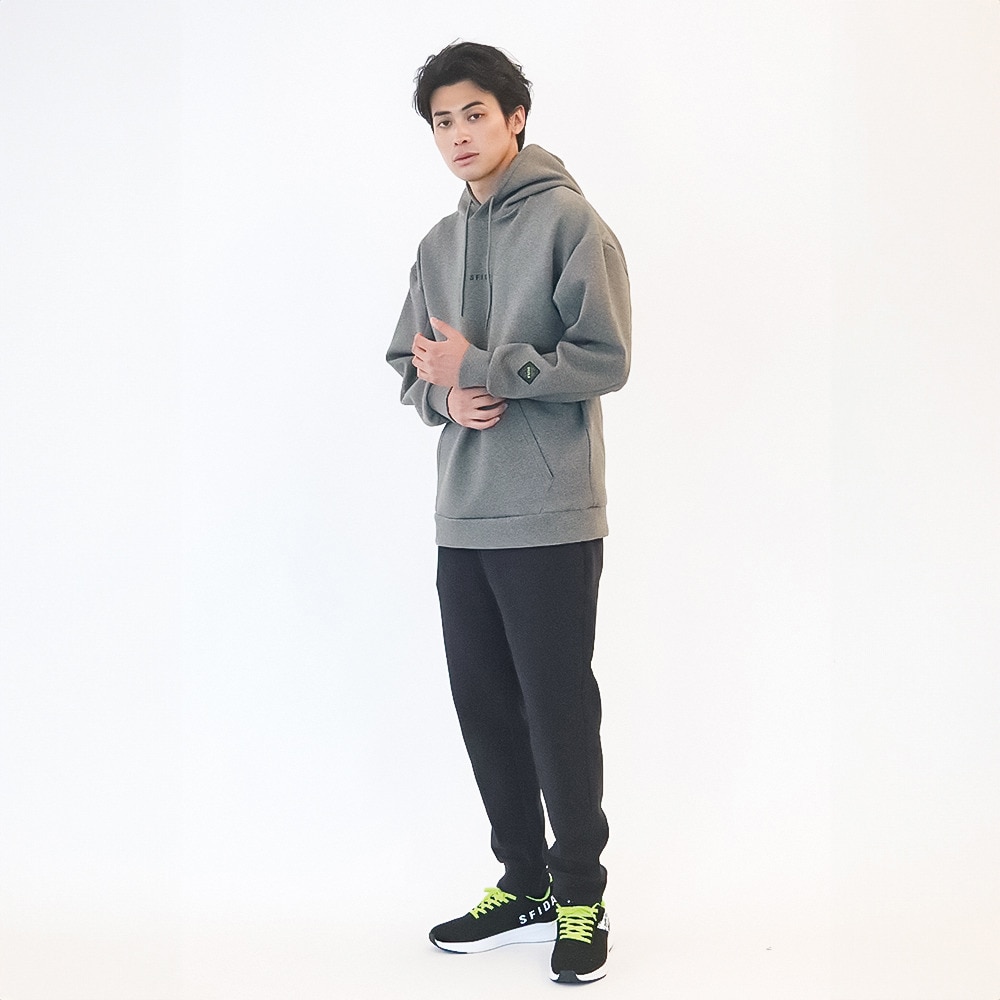スフィーダ（SFIDA）（メンズ）サッカー フットサルウェア WINTER WARM T/Cスウェットフーディー SA-24512 H GRY
