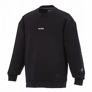 (メンズ)サッカー フットサルウェア WINTER WARM T/C スウェットクルー SA-24513 BLK