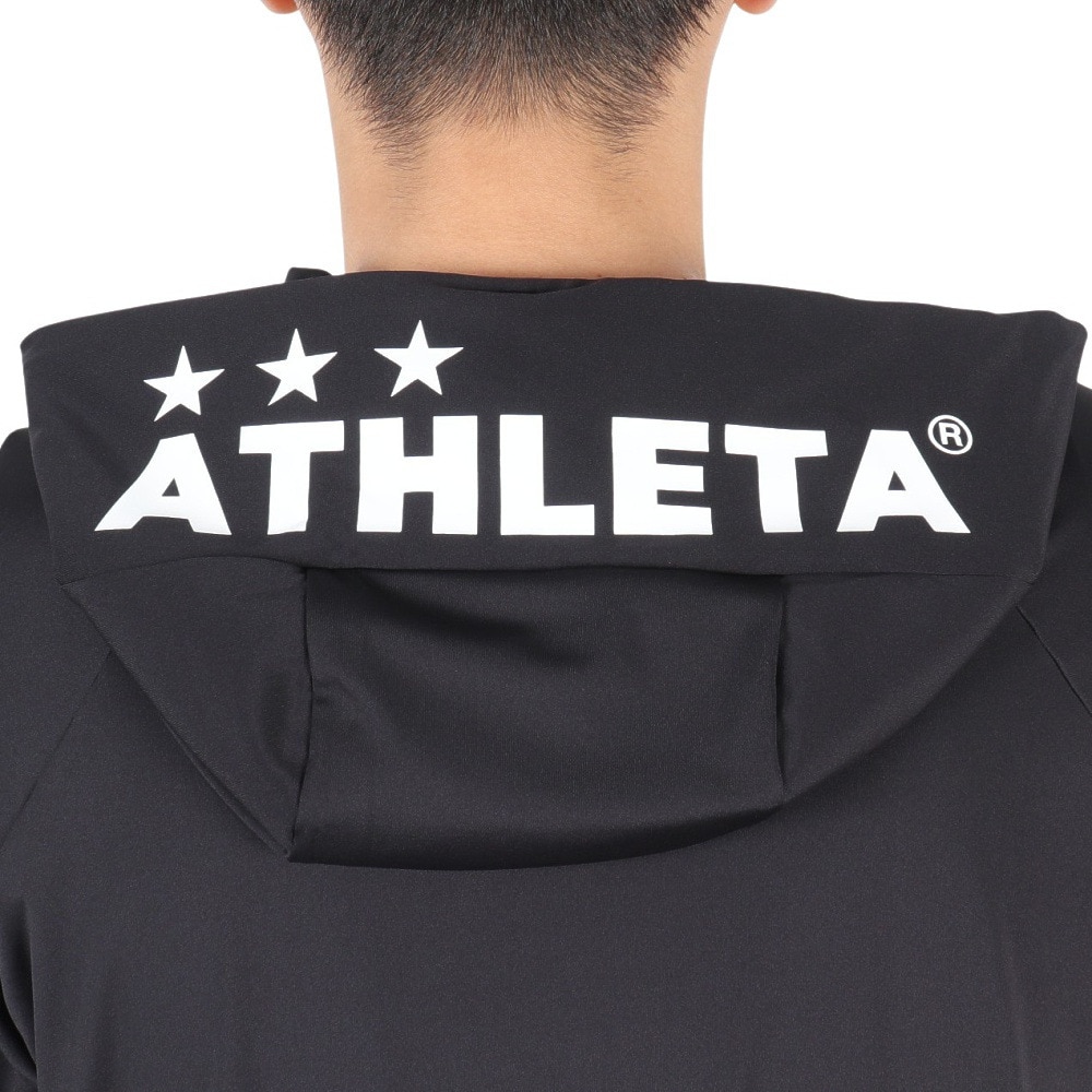 アスレタ（ATHLETA）（メンズ）サッカー フットサルウェア プラクール ジップパーカー 3393 BLK