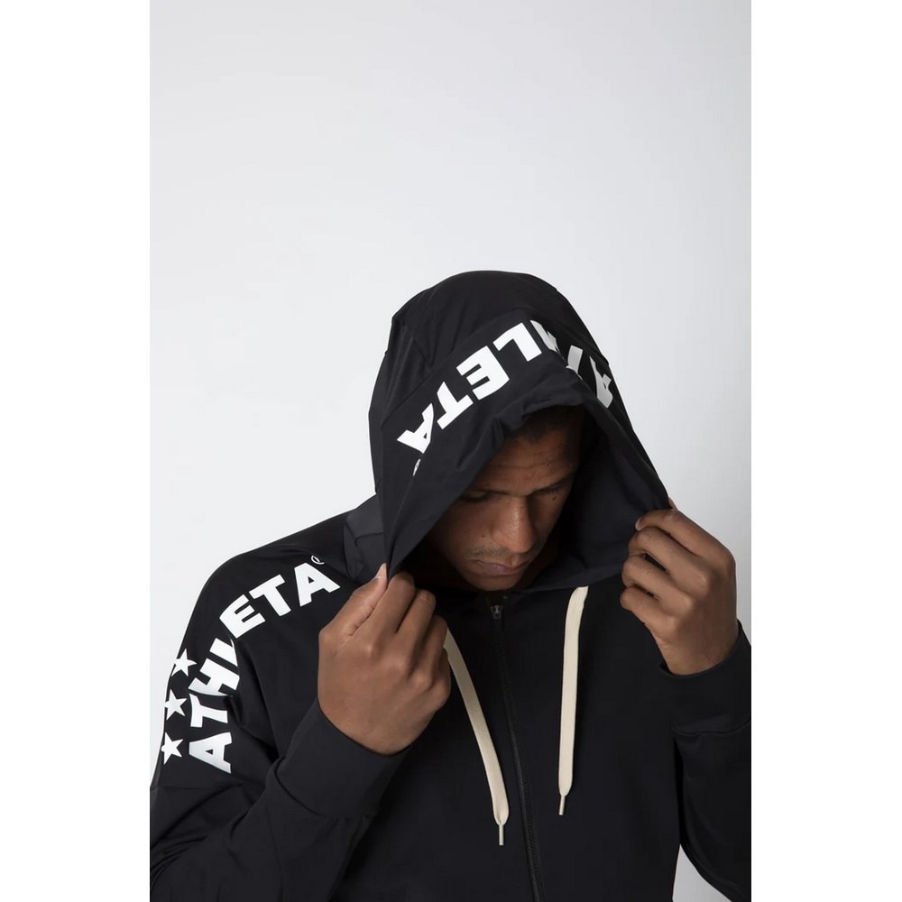 アスレタ（ATHLETA）（メンズ）サッカー フットサルウェア プラクール ジップパーカー 3393 BLK