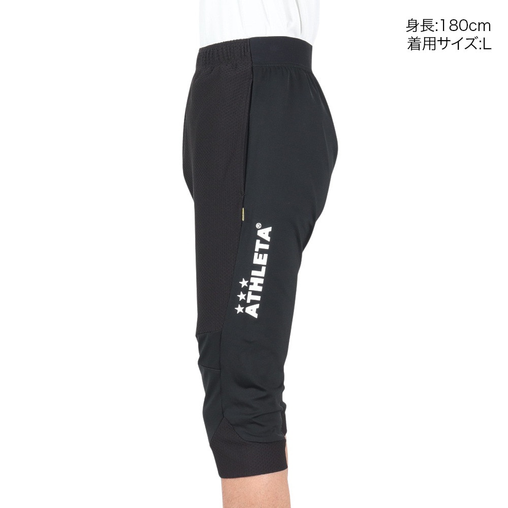 アスレタ（ATHLETA）（メンズ）サッカー フットサルウェア スリムジャージ3/4パンツ 2387 BLK