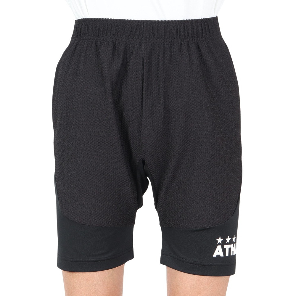 アスレタ（ATHLETA）（メンズ）サッカー フットサルウェア スリムジャージハーフパンツ 2388 BLK