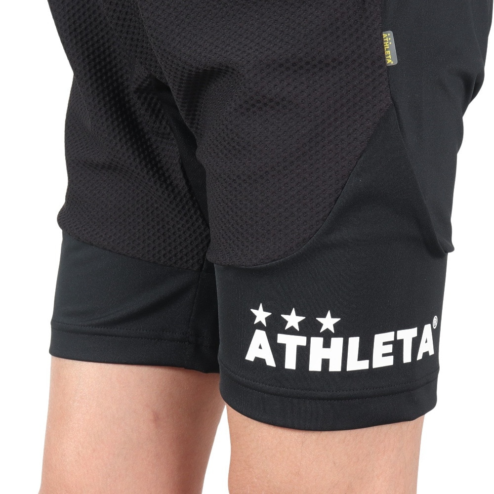 アスレタ（ATHLETA）（メンズ）サッカー フットサルウェア スリムジャージハーフパンツ 2388 BLK