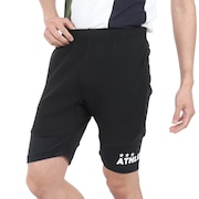 (メンズ)サッカー フットサルウェア トレーニングハーフパンツ 18026 BLK