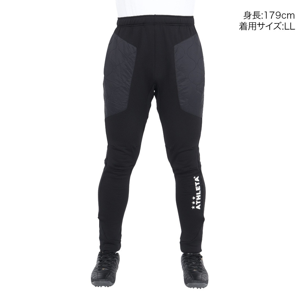 アスレタ（ATHLETA）（メンズ）サッカー フットサルウェア グリッド起毛パディングTRパンツ 4164 BLK