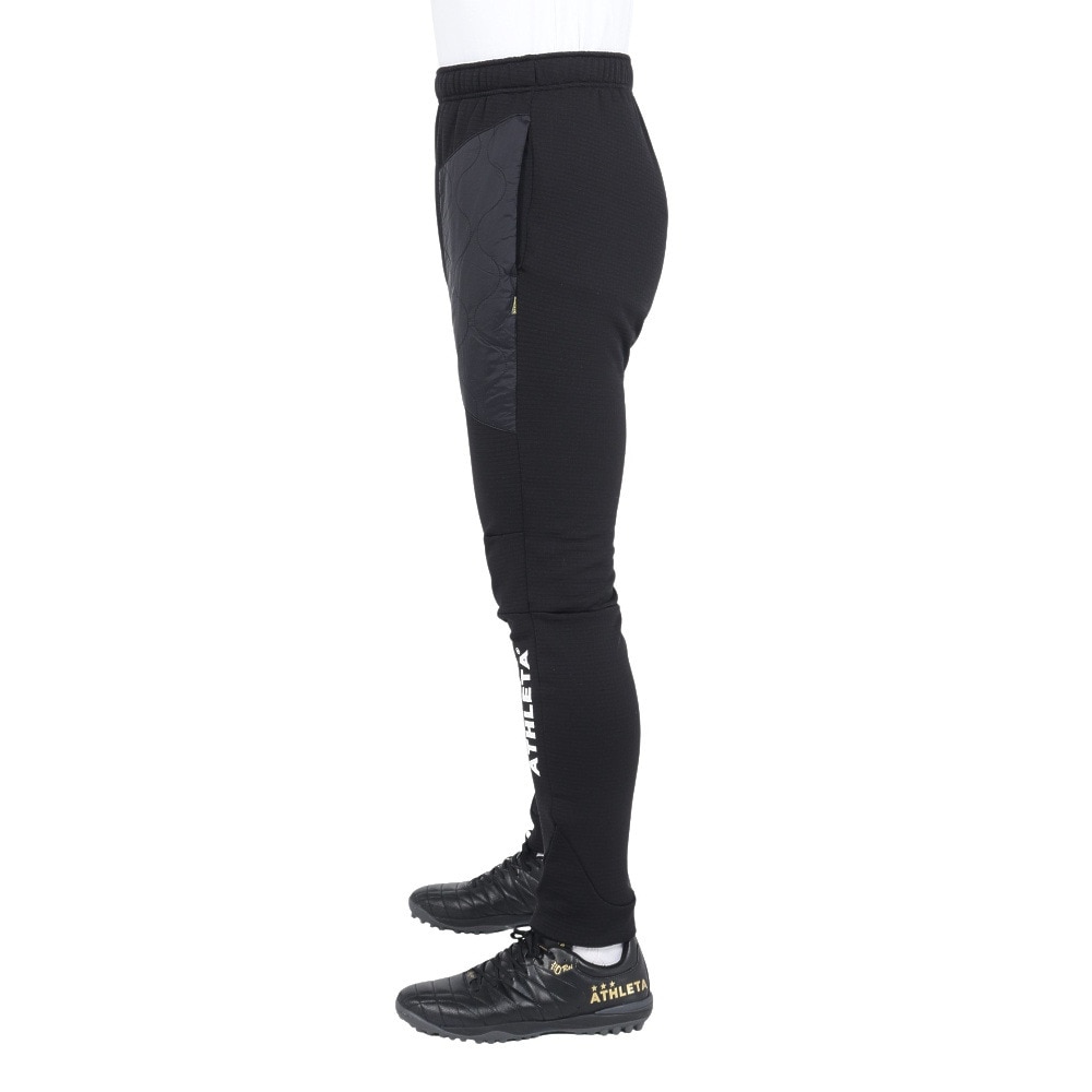 アスレタ（ATHLETA）（メンズ）サッカー フットサルウェア グリッド起毛パディングTRパンツ 4164 BLK