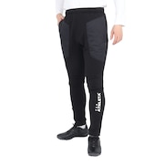 (メンズ)サッカー フットサルウェア グリッド起毛パディングTRパンツ 4164 BLK