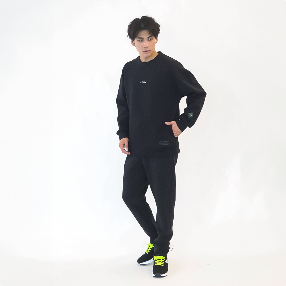 スフィーダ（SFIDA）（メンズ）サッカー フットサルウェア WINTER WARM T/C スウェットボトムス SA-24514 BLK