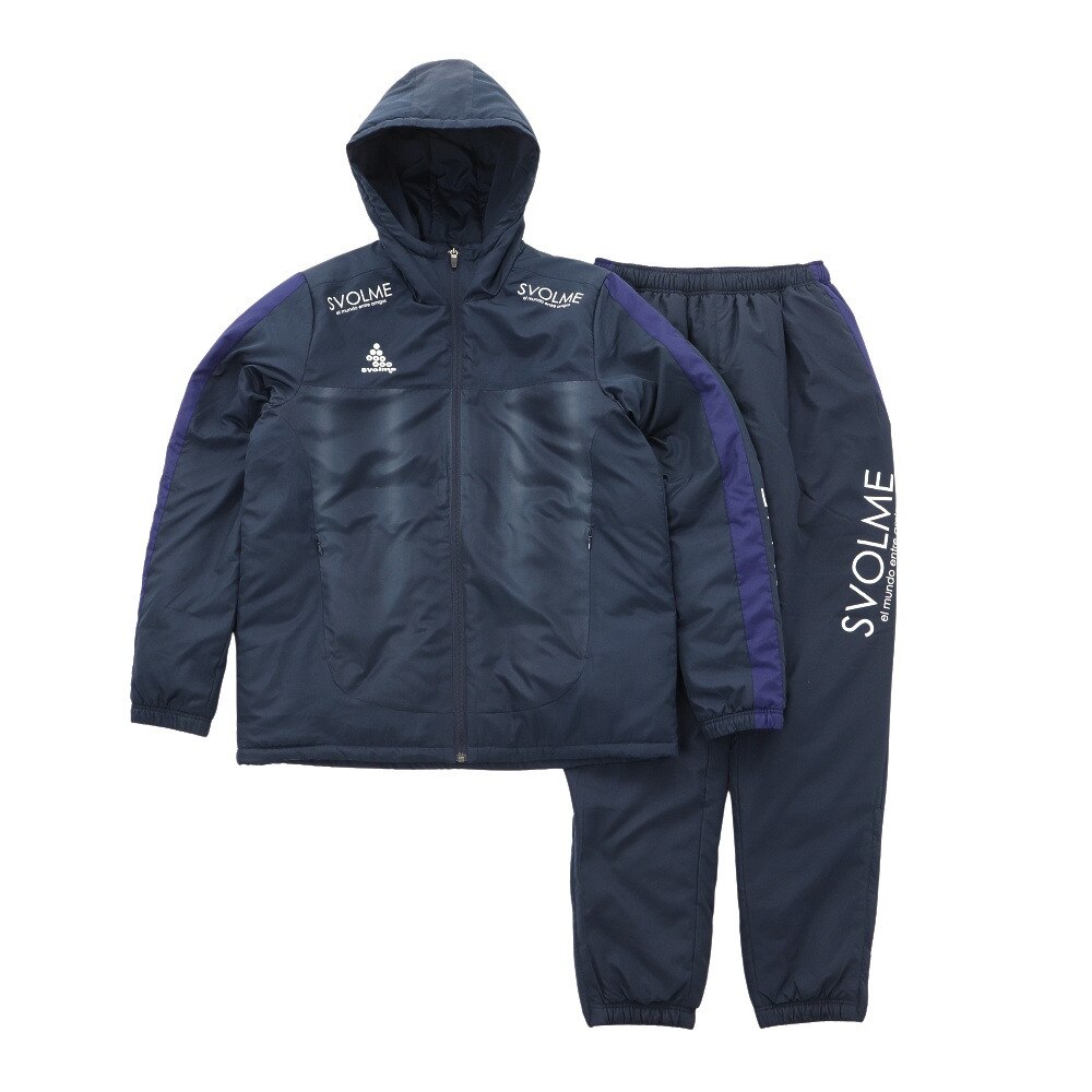  発熱中綿スーツ 1203-60609NY サッカー フットサル 防寒 上下セット