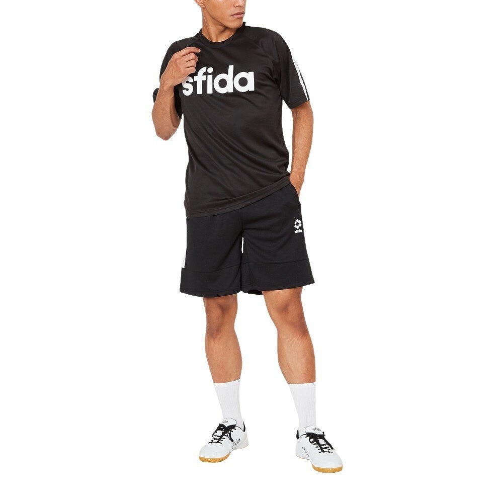 スフィーダ（SFIDA）（メンズ）サッカー ウェア メンズ BP ウォームアップ ハーフパンツ SA-21815 BLK