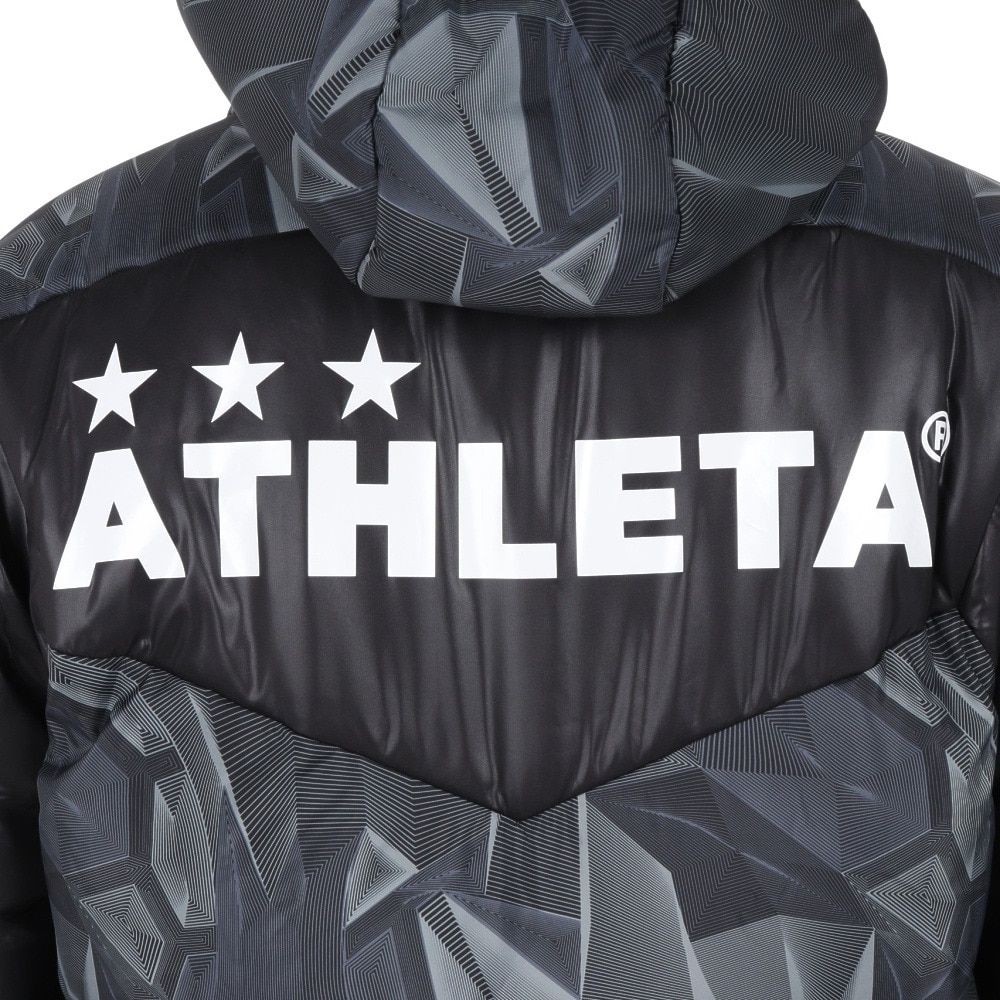 Socce【美品】ATHLETA　アスレタ　ベンチコート　メンズ　M　黒　フットサル