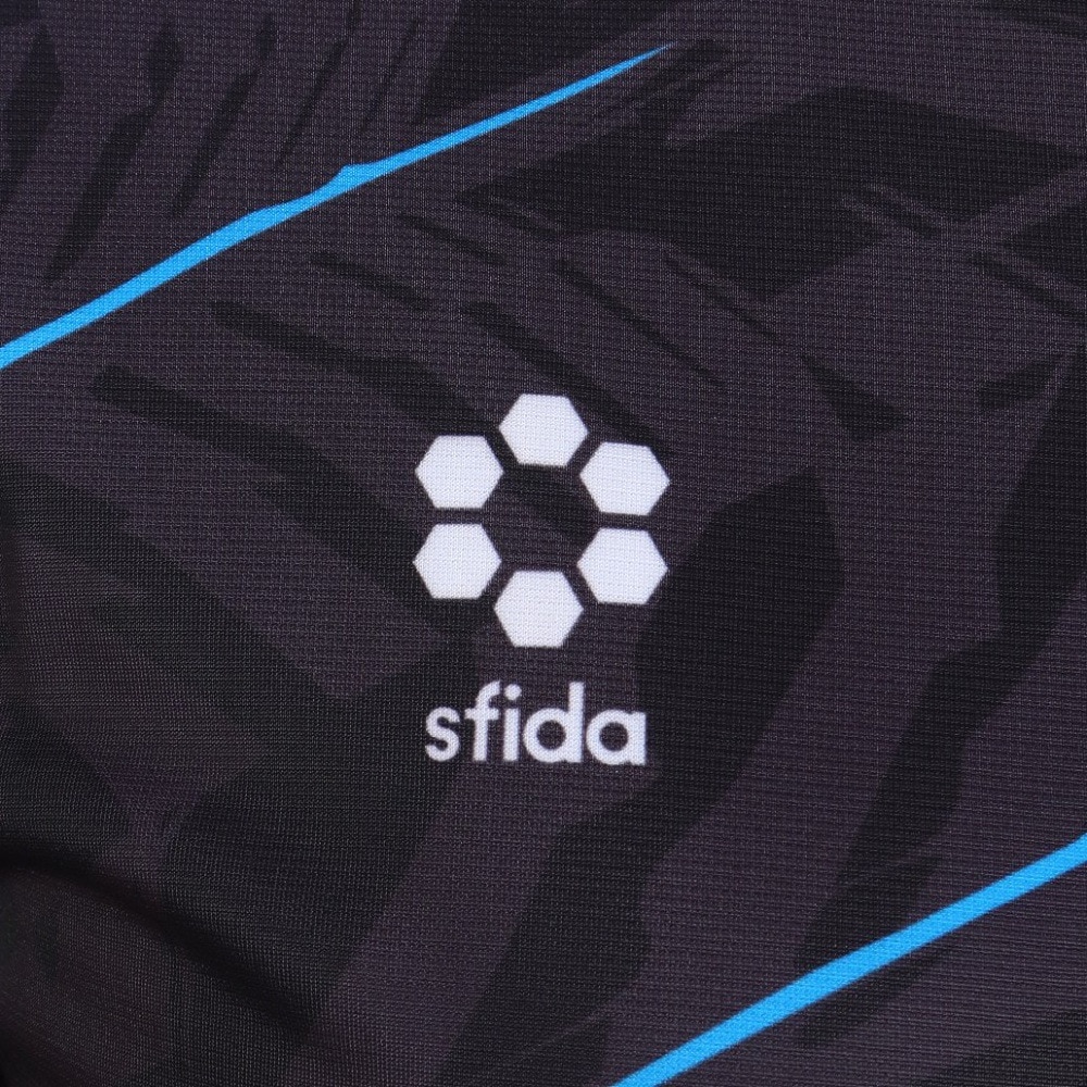 スフィーダ（SFIDA）（メンズ）TEAMPres ウォームアップHZトップ SA-23804UD BLK 速乾