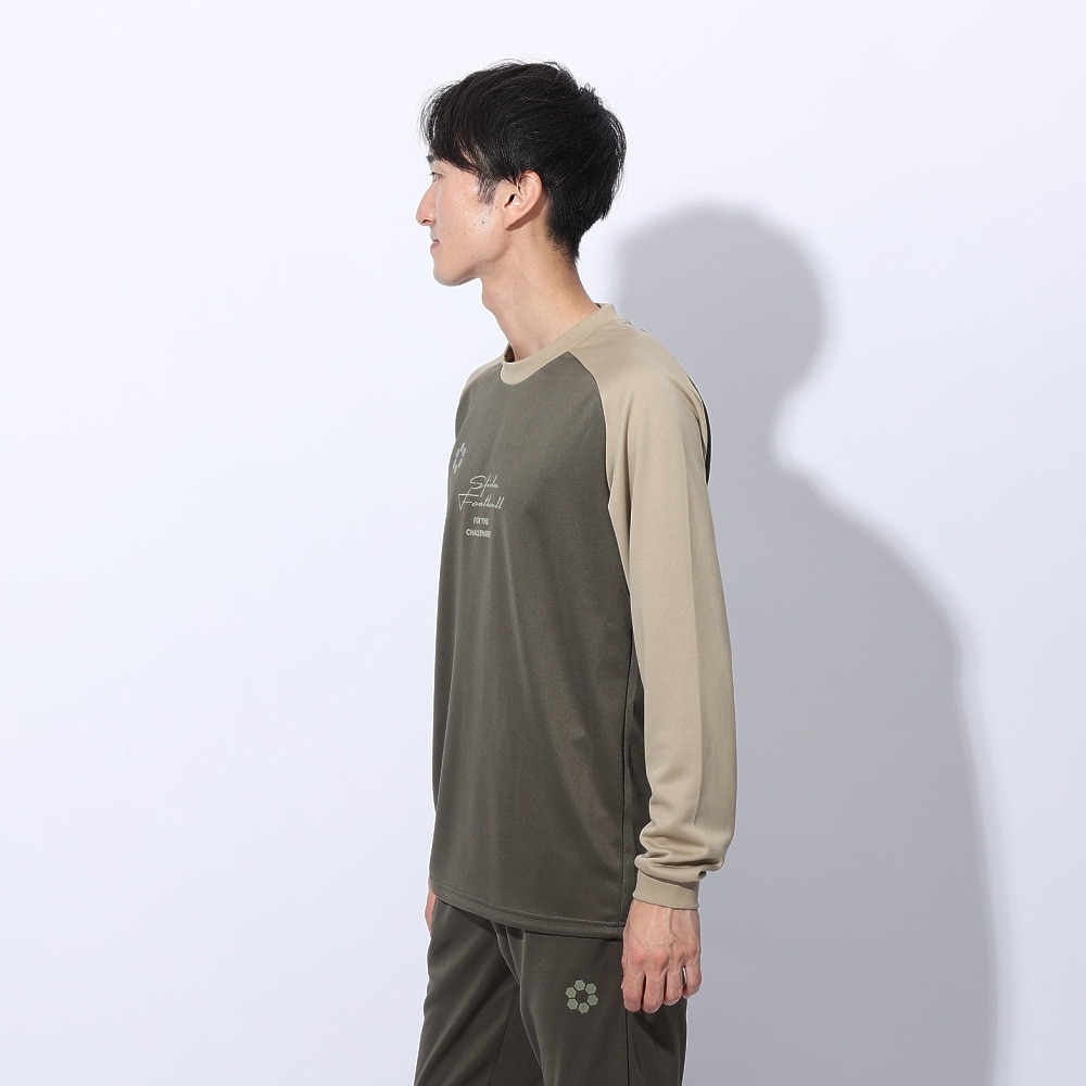 スフィーダ（SFIDA）（メンズ）長袖ニットシャツ SA-24X52 KHA