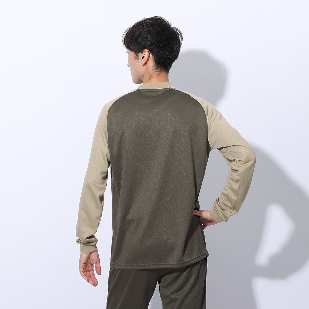 スフィーダ（SFIDA）（メンズ）長袖ニットシャツ SA-24X52 KHA