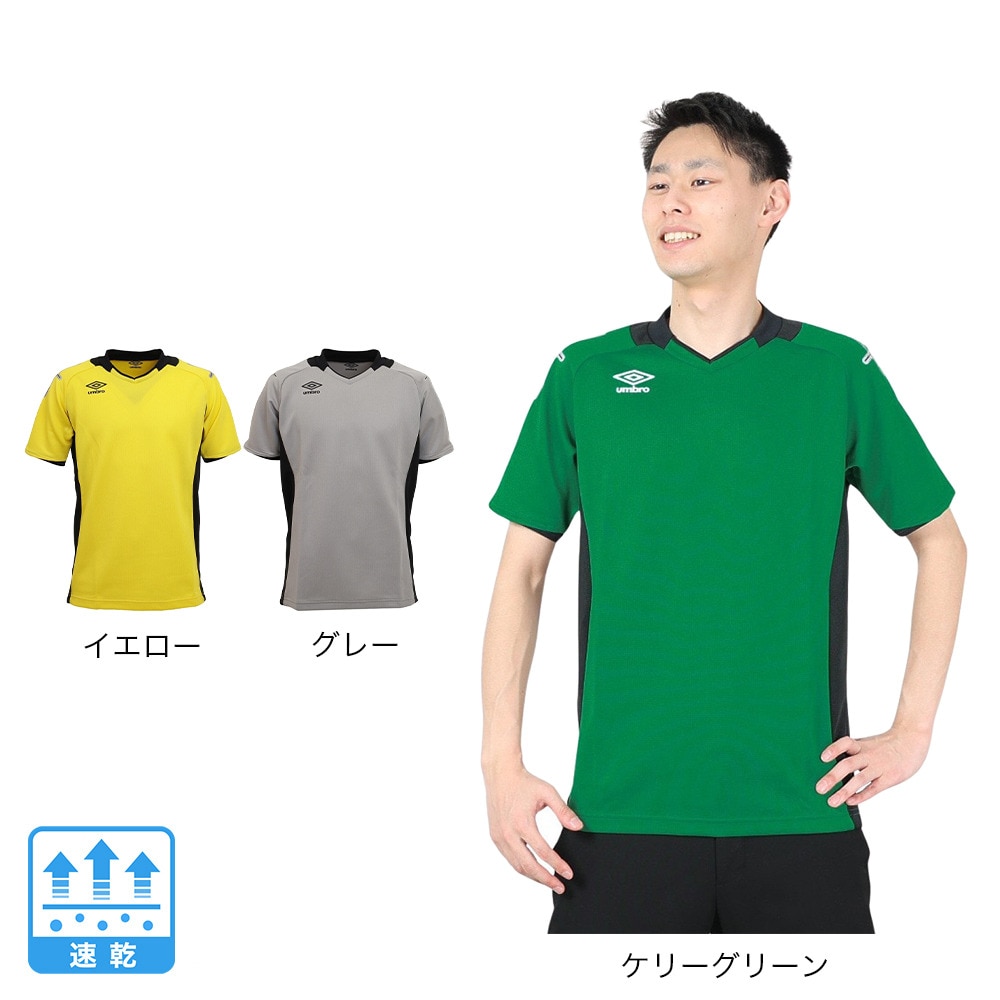 アンブロ（UMBRO）（メンズ）サッカー ウェア メンズ GAME ゴールキーパー 半袖 シャツ UAS6708G YEL