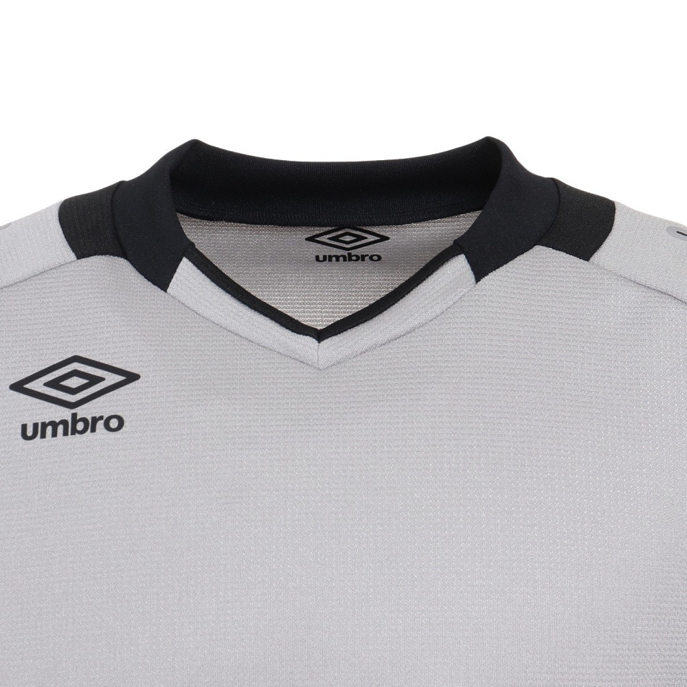 アンブロ（UMBRO）（メンズ）サッカー ウェア メンズ GAME ゴールキーパー 半袖 シャツ UAS6708G SLV 速乾