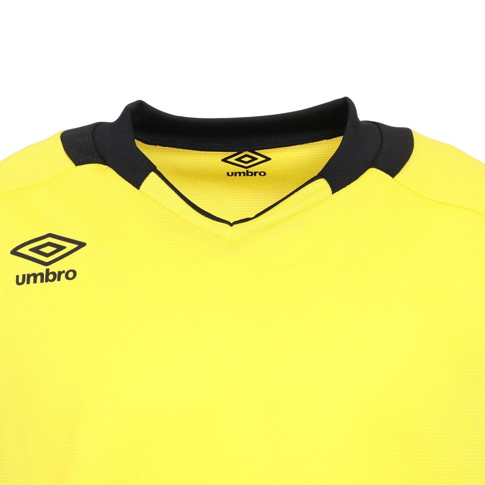 アンブロ（UMBRO）（メンズ）サッカー ウェア メンズ GAME ゴールキーパー 半袖 シャツ UAS6708G YEL 速乾