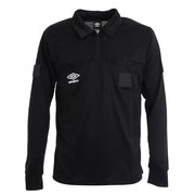 アンブロ（UMBRO）（メンズ）サッカー ウェア メンズ 半袖 レフリーシャツ UAS6608L BLK
