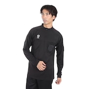 (メンズ)サッカーウェア レフリー 審判 レフェリーシャツ ロングスリーブ SA-22835 BLK 速乾