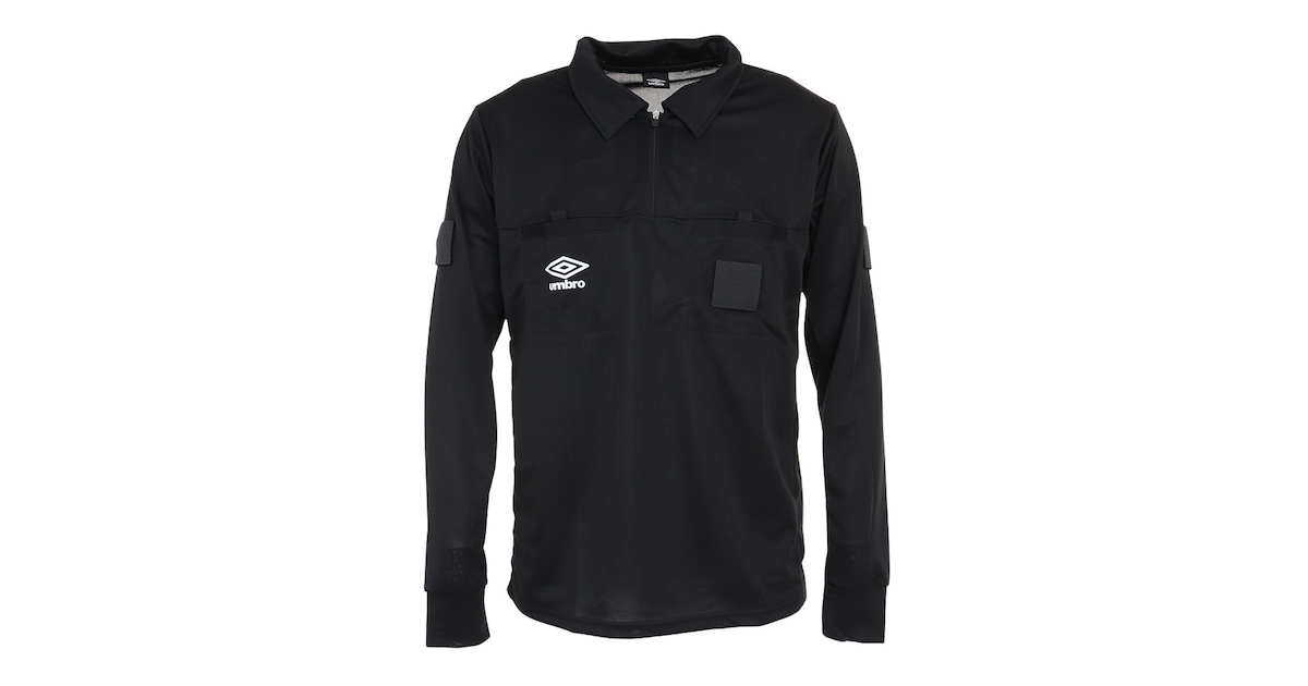 アンブロ｜アンブロ（UMBRO）（メンズ）サッカーウェア レフリー 審判 長袖レフリーシャツ UAS6608L BLK  スポーツ用品はスーパースポーツゼビオ