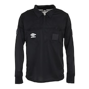 アンブロ（UMBRO）（メンズ）サッカーウェア レフリー 審判 長袖レフリーシャツ UAS6608L BLK 速乾