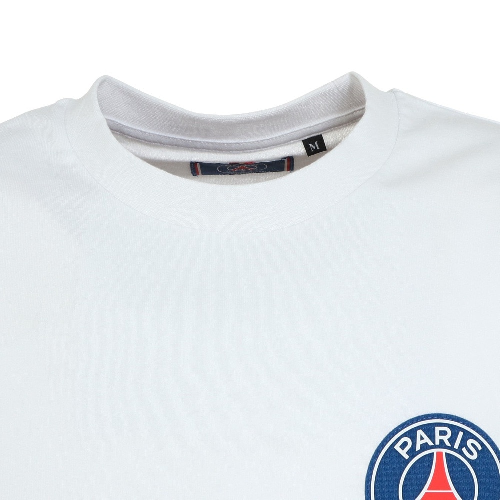 パリ サン ジェルマン（PSG）（メンズ）シリコンワッペン 半袖Tシャツ PS0123SS0002-WH