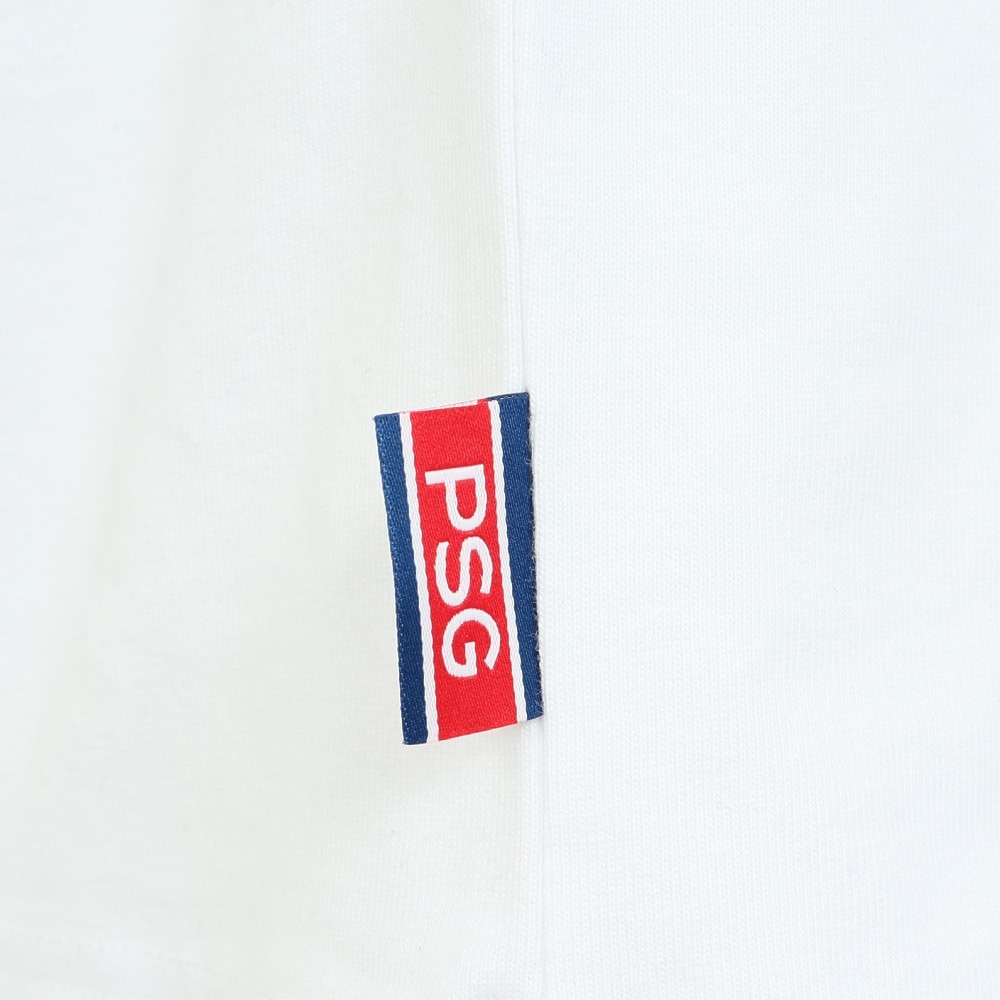 パリ サン ジェルマン（PSG）（メンズ）シリコンワッペン 半袖Tシャツ PS0123SS0002-WH