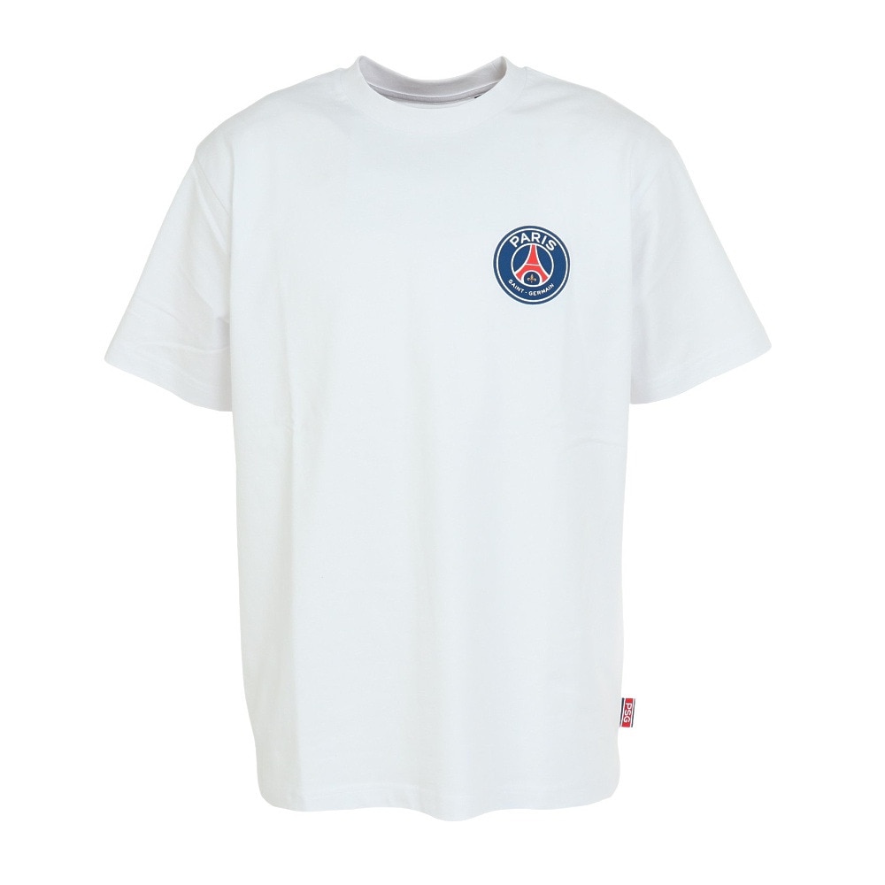 パリ サン ジェルマン（PSG）（メンズ）シリコンワッペン 半袖Tシャツ PS0123SS0002-WH