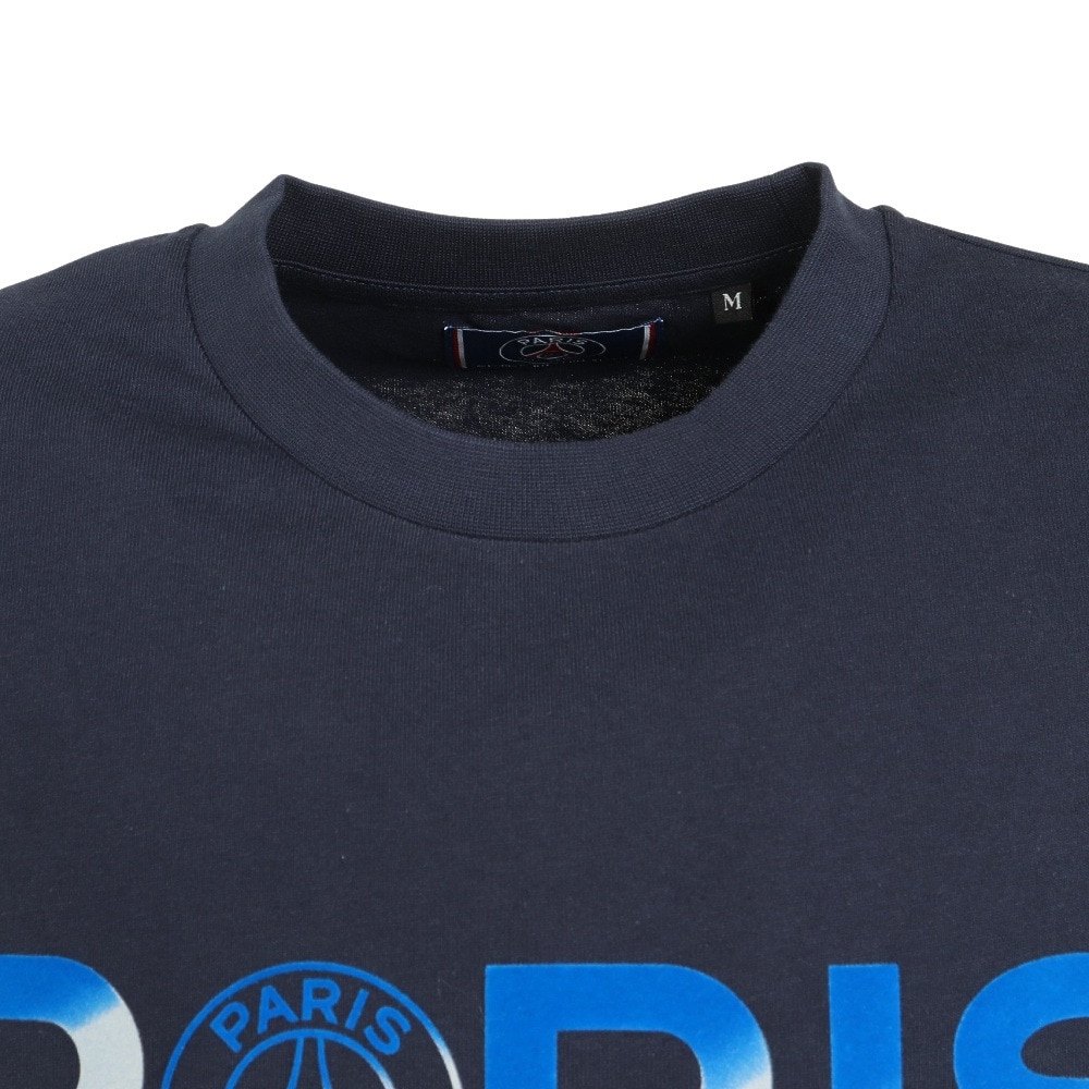 パリ サン ジェルマン（PSG）（メンズ）フロッキープリント 半袖Tシャツ PS0123SS0004-NV