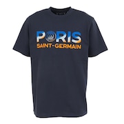パリ サン ジェルマン（PSG）（メンズ）フロッキープリント 半袖Tシャツ PS0123SS0004-NV