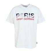 パリ サン ジェルマン（PSG）（メンズ）フロッキープリント 半袖Tシャツ PS0123SS0004-WH