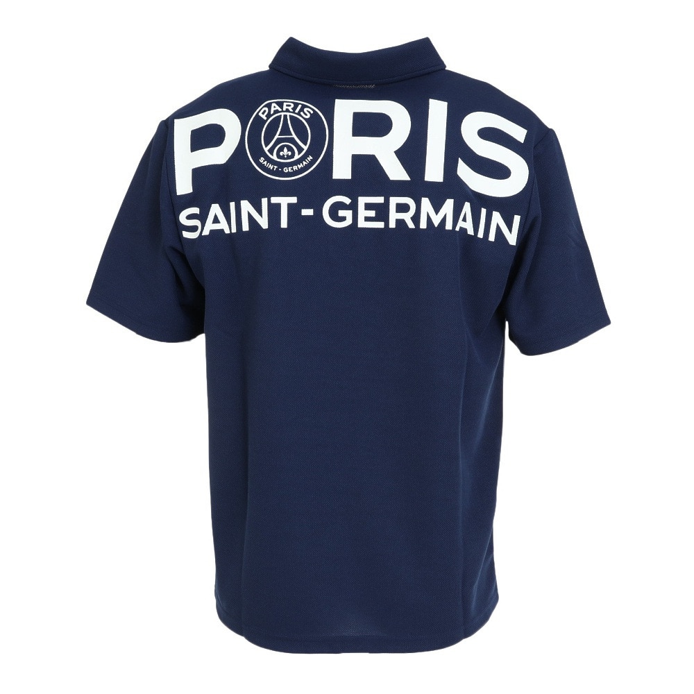 パリ サン ジェルマン（PSG）（メンズ）ビッグロゴ プリントポロシャツ PS0423SS0001-NV