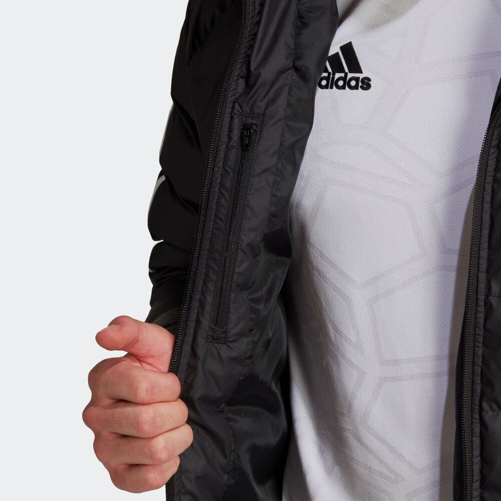 adidas アディダス ベンチコート グレー Sサイズ 防寒アウター