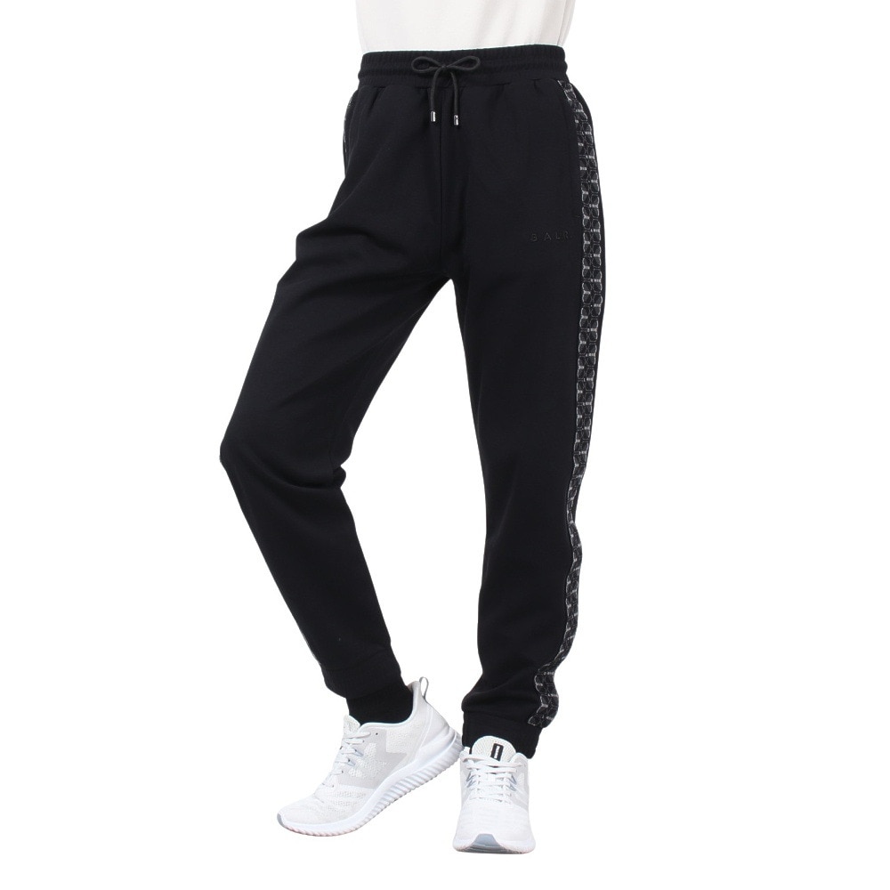 ボーラー（BALR.）（メンズ、レディース）モノグラム テープ レギュラーフィット トラック パンツ B1412.1032 Jet Black