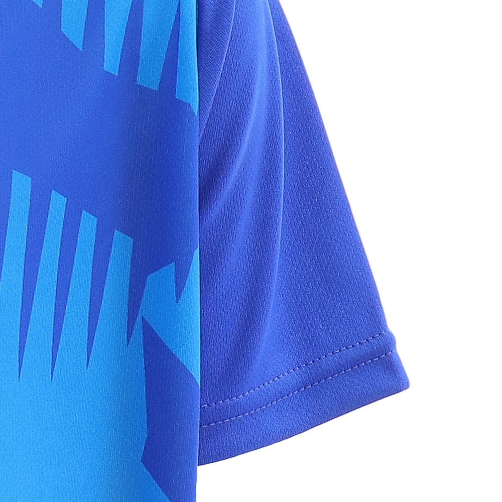 アンブロ（UMBRO）（キッズ）サッカー ウェア 半袖 ジュニア Tシャツ プラクティスシャツ UUJPJA61XB BLU フットサルウェア  スポーツ用品はスーパースポーツゼビオ