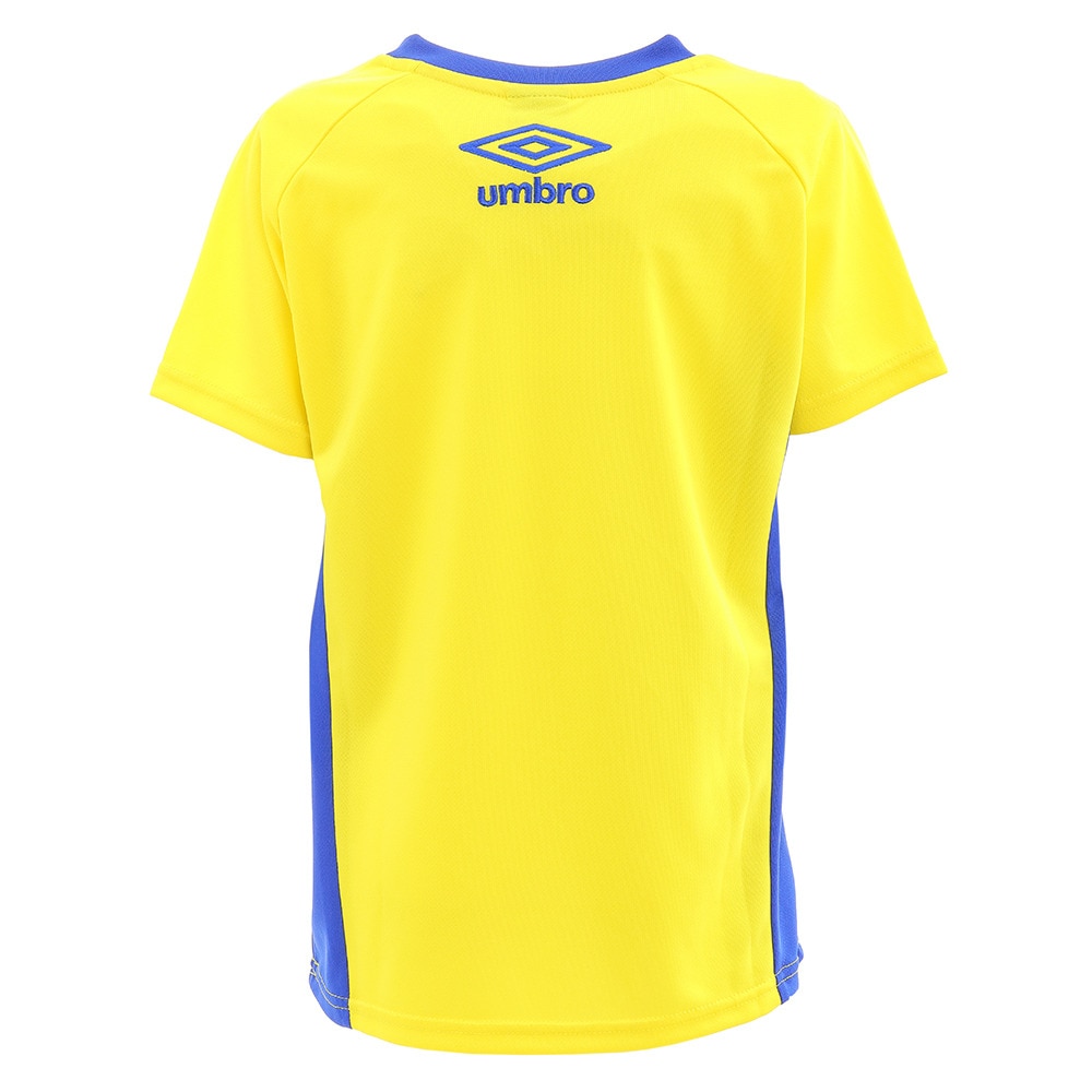 アンブロ（UMBRO）（キッズ）サッカー ウェア 半袖 ジュニア Tシャツ プラクティスシャツ UUJPJA61XB YEL フットサルウェア |  スポーツ用品はスーパースポーツゼビオ