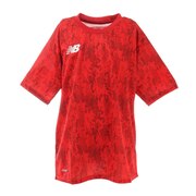 ニューバランス（new balance）（キッズ）サッカーウェア 半袖 Tシャツ ジュニア ゲームシャツ ショートスリーブ JJTF1016RED フットサルウェア