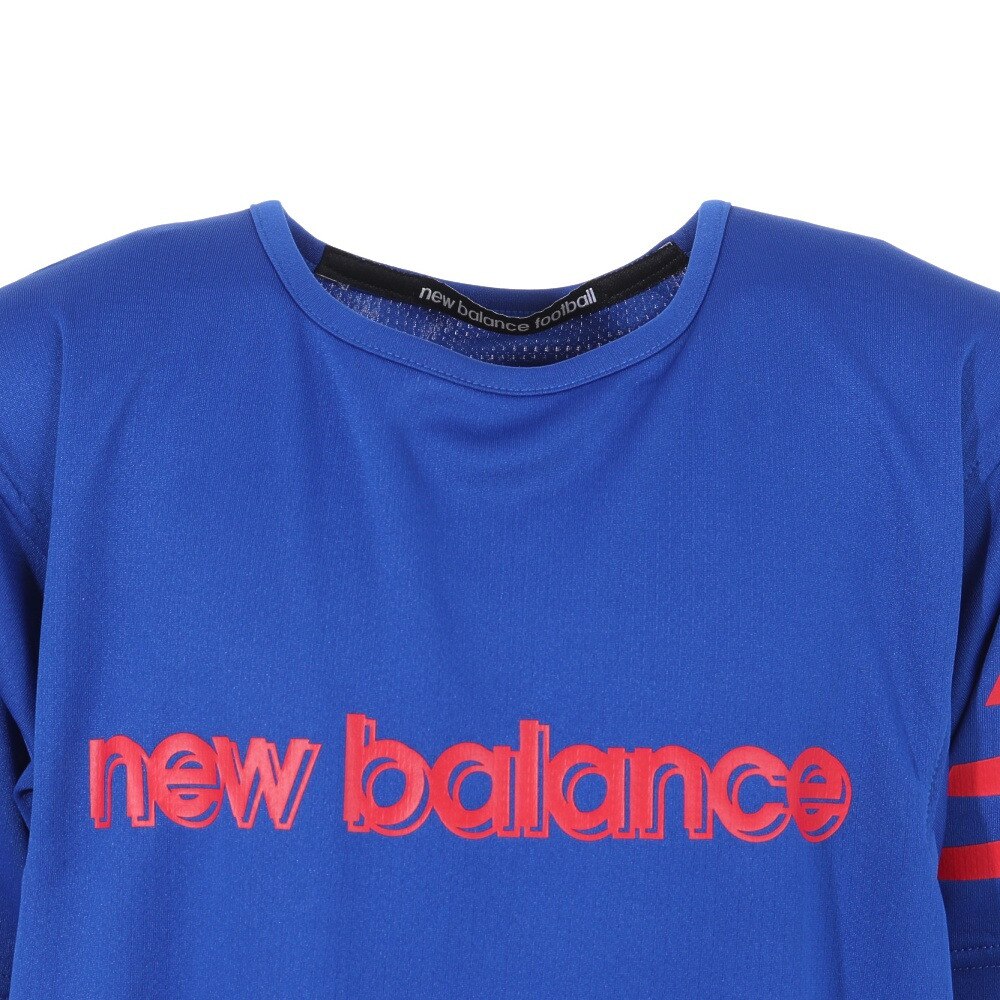 ニューバランス（new balance）（キッズ）サッカーウェア ジュニア ロゴプラクティスシャツ JJTF2323RYB  スポーツ用品はスーパースポーツゼビオ