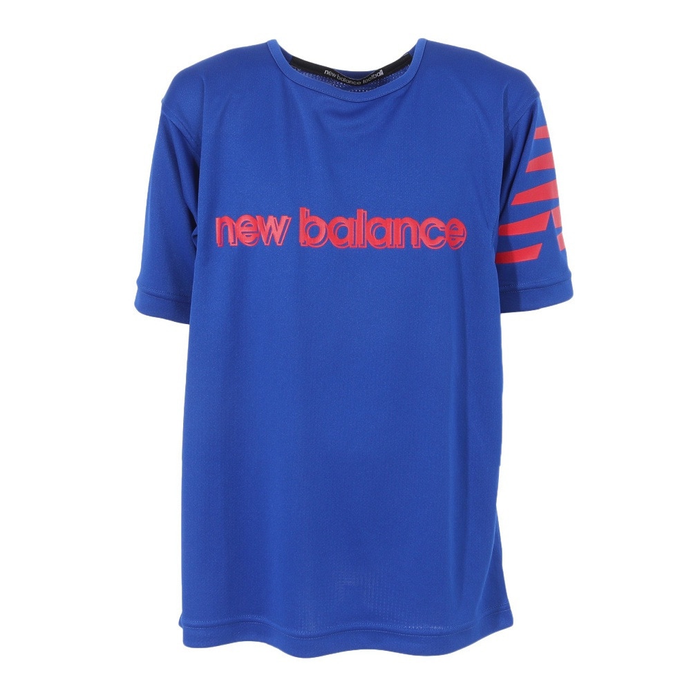 ニューバランス（new balance）（キッズ）サッカーウェア ジュニア ロゴプラクティスシャツ JJTF2323RYB  スポーツ用品はスーパースポーツゼビオ