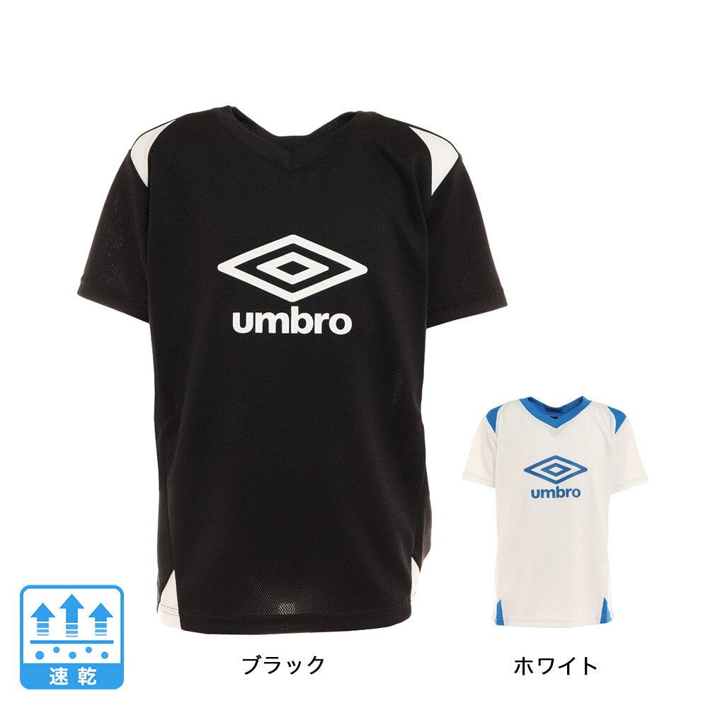 アンブロ（UMBRO）（キッズ）サッカーウェア ジュニア プラクティスシャツ UUJTJA65 WHT