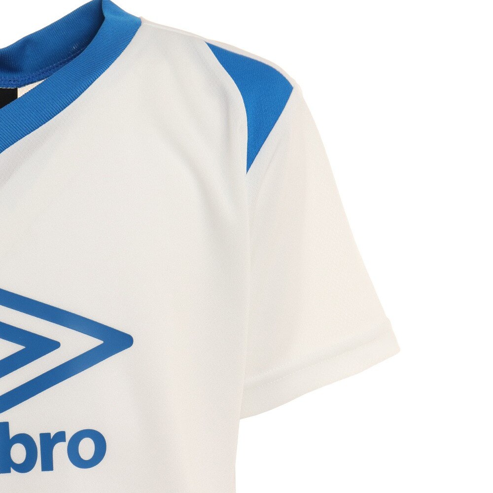 アンブロ（UMBRO）（キッズ）サッカーウェア ジュニア プラクティスシャツ UUJTJA65 WHT